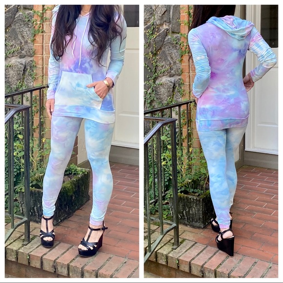 2 Piece Tie Dye Hoodie and pants set 
Fabulous - Picture 2 of 6